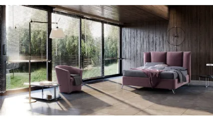 Letto Cosmo in tessuto imbottito di Stilfar Italia