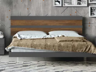 Letto moderno con testiera Street di Cinquepuntozero