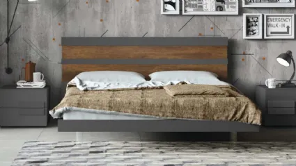 Letto moderno con testiera Street di Cinquepuntozero