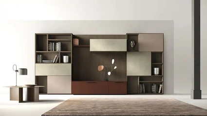Libreria Kosmos KL202 di Moretti Compact Giorno Notte