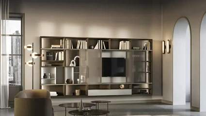 Libreria Kosmos KL203 di Moretti Compact Giorno Notte