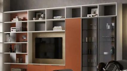Libreria Kosmos KL211 di Moretti Compact Giorno Notte