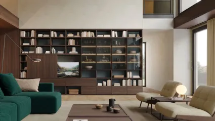 Libreria a muro LV724 di Giessegi