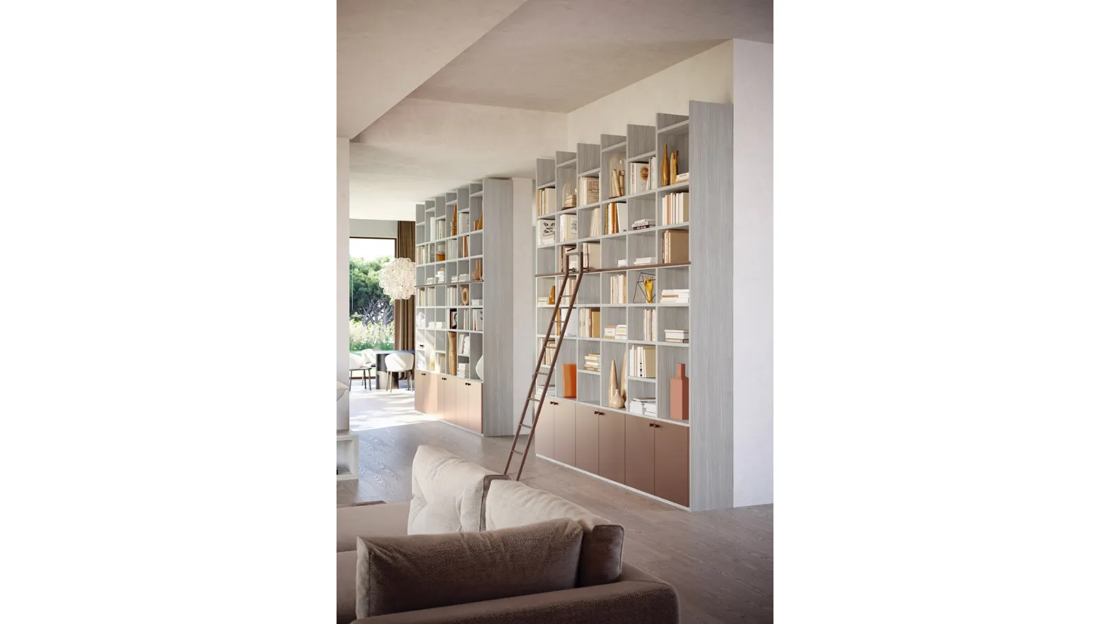 Libreria a muro LV732 di Giessegi