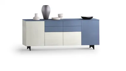 Madia Composizione G334M in materico effetto legno e decor di Corso 11