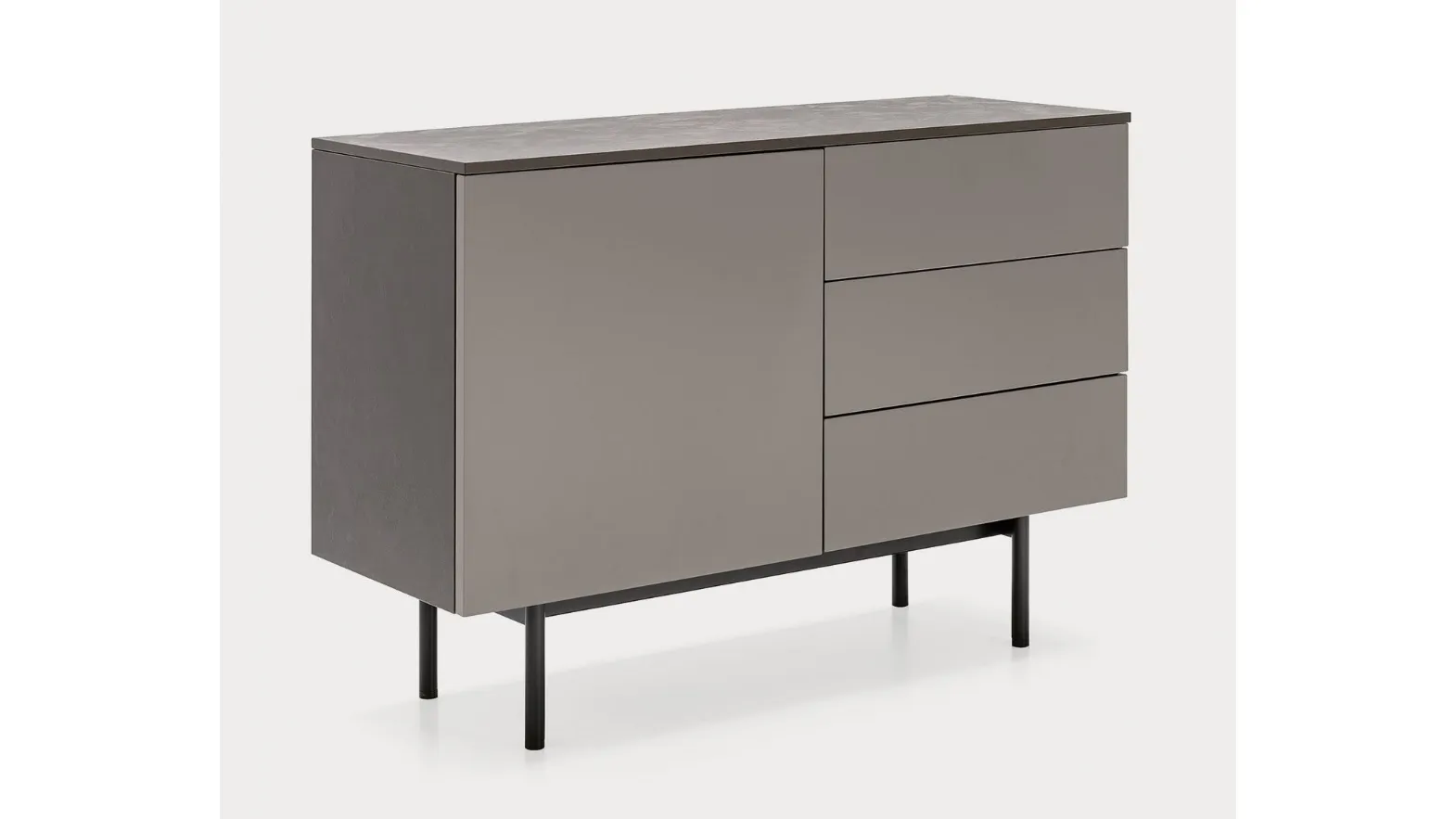 Madia in laccato opaco con top in nobilitato pietra piasentina Made CB6101 1 di Connubia