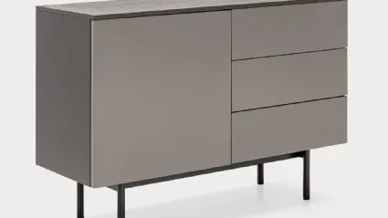 Madia in laccato opaco con top in nobilitato pietra piasentina Made CB6101 1 di Connubia