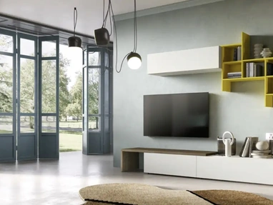 Parete Attrezzata Kosmos KF121 di Moretti Compact Giorno Notte