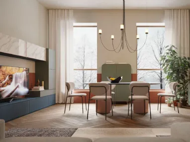 Parete Attrezzata Living LV705 di Giessegi