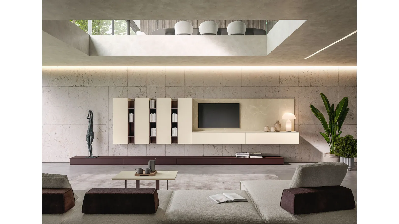 Parete Attrezzata Living LV709 di Giessegi