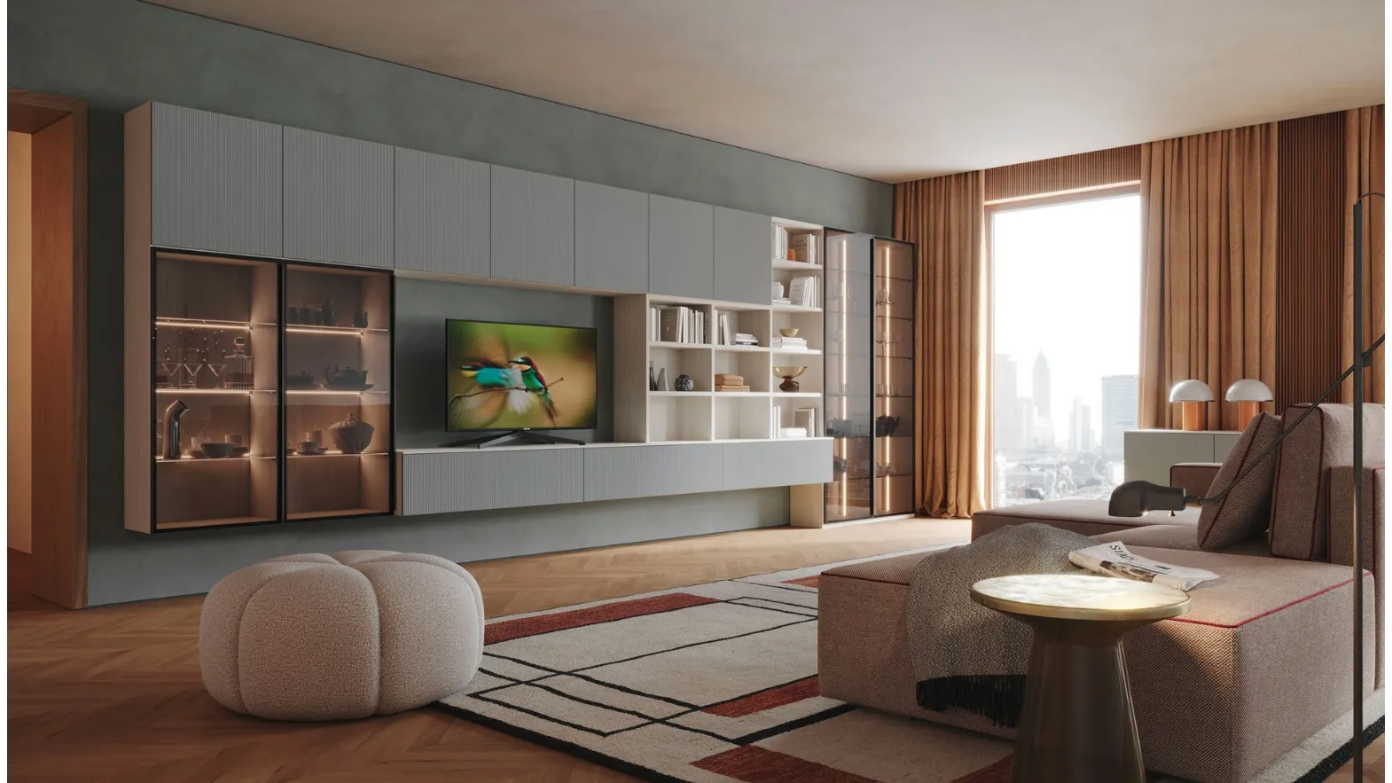 Parete Attrezzata Living LV721 di Giessegi