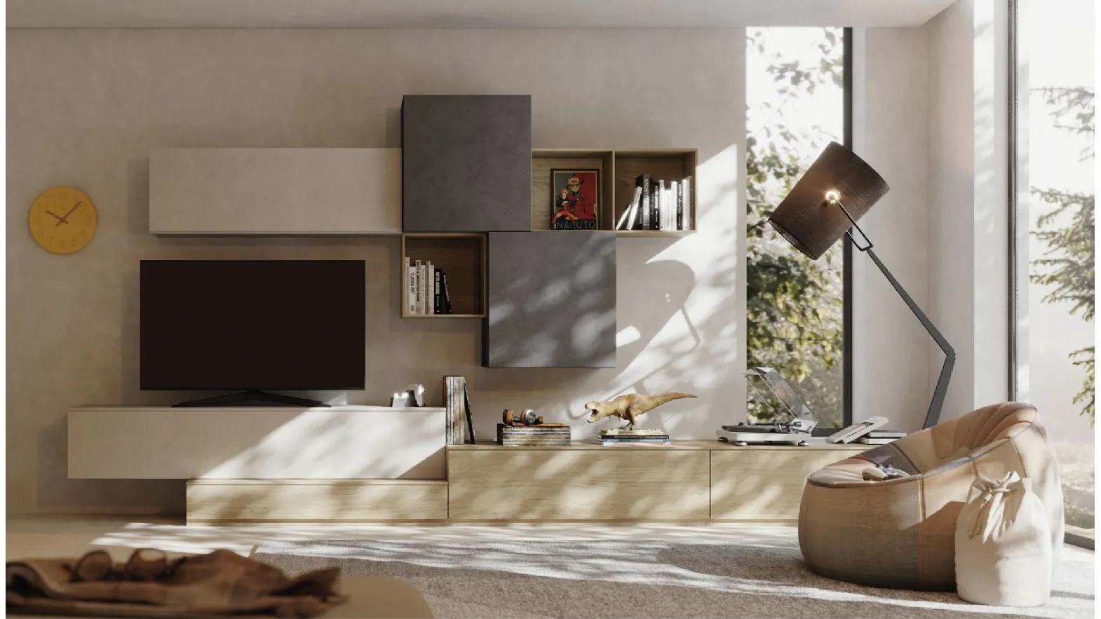 Parete Attrezzata Living LV729 di Giessegi