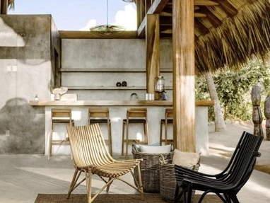 Poltroncina in rattan Menendez di Bizzotto