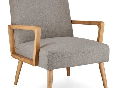 Poltroncina in tessuto e legno Veriana di Bizzotto
