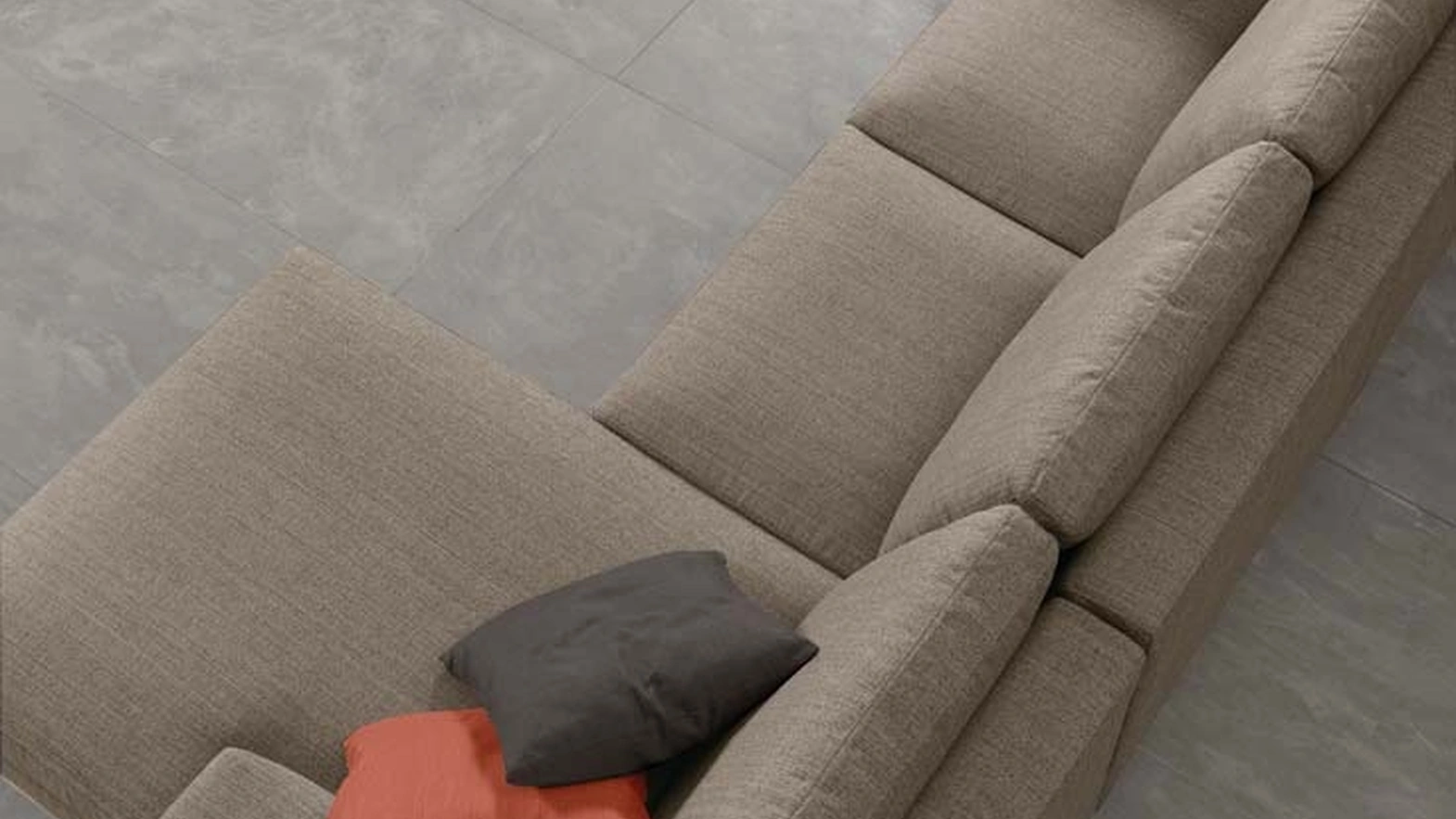 Divano con penisola Nabucco di Salvetti