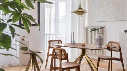 Sedia in legno e Rattan Abby di Bizzotto