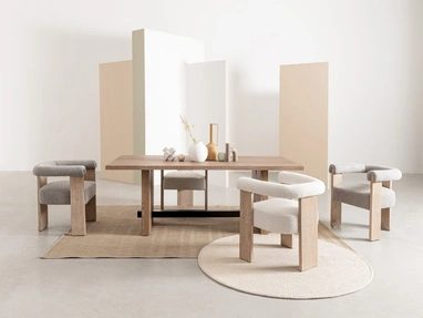 Sedia Agape in legno e tessuto di Bizzotto