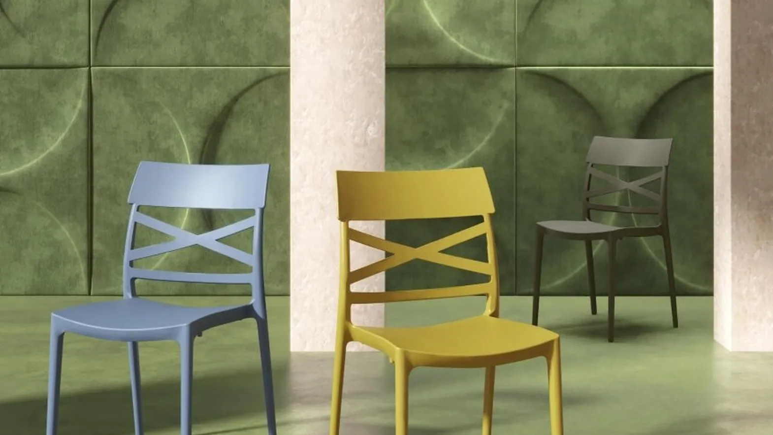 Sedia impilabile Elsa di MaxHome