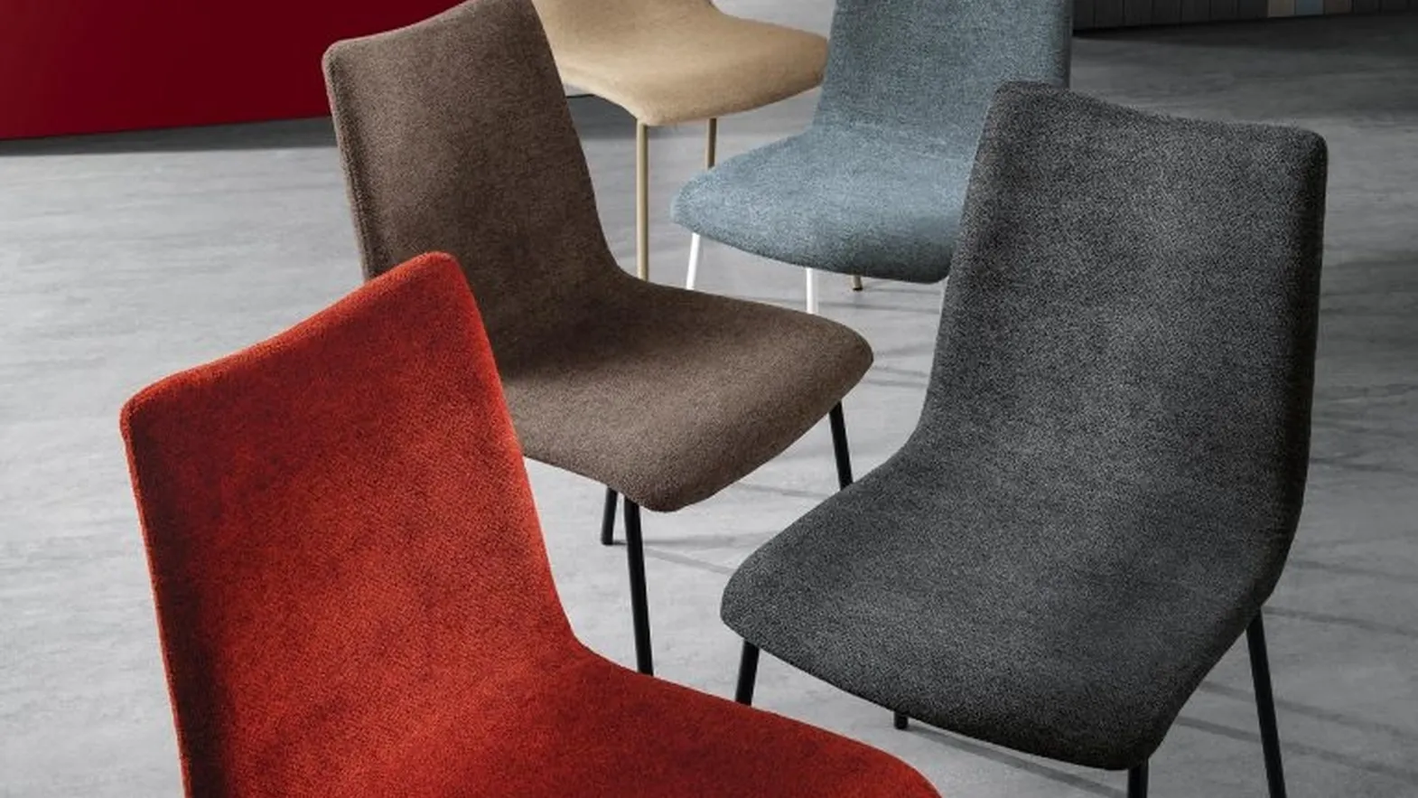 Sedia in tessuto imbottito Gilda di MaxHome