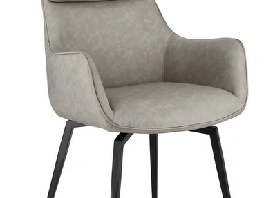 Sedia in ecopelle Lawrence di Bizzotto