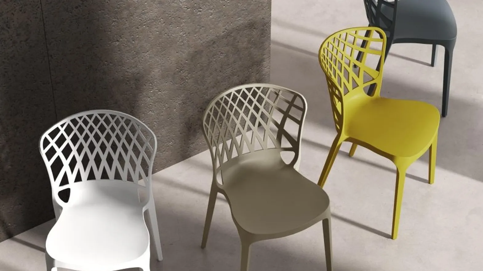 Sedia impilabile Mabel di MaxHome