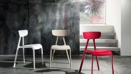 Sedia di design in polipropilene Xenia di MaxHome