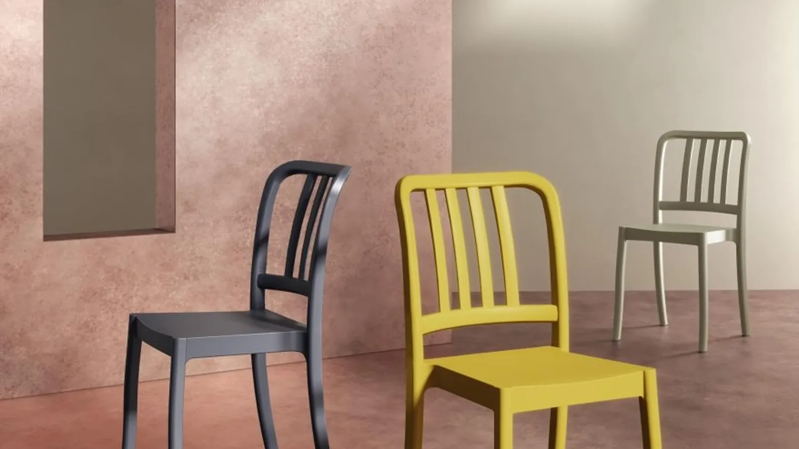 Sedia impilabile Olisia di MaxHome