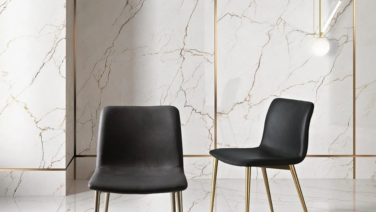 Sedia Rebecca in ecopelle di MaxHome