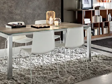 Tavolo moderno allungabile in laminato Luca di La Primavera