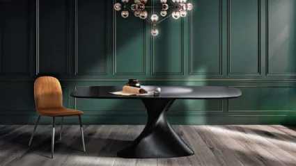 Tavolo di design Matrix in laccato opaco Antracite di MaxHome