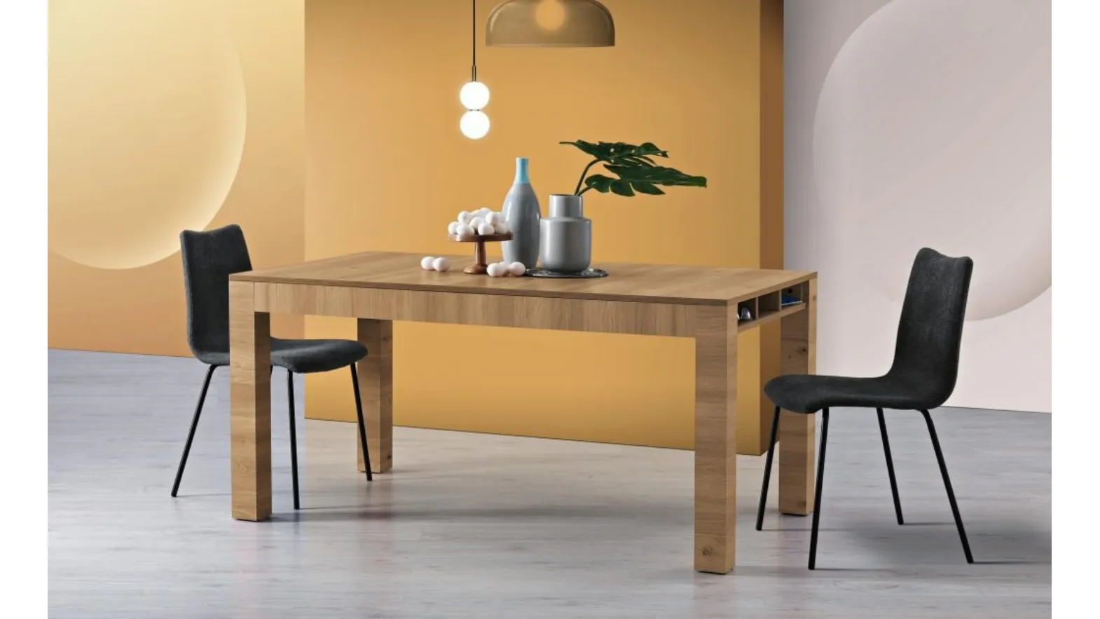 Tavolo da cucina Skema in melaminico Korona Oak di MaxHome