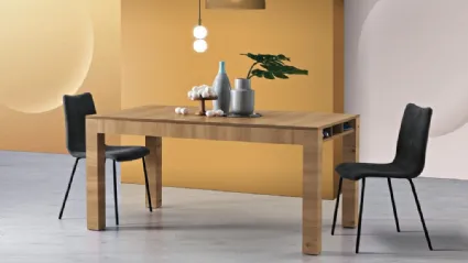 Tavolo da cucina Skema in melaminico effetto legno di MaxHome