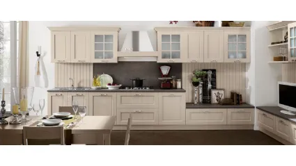 Cucina Classica lineare Aisha in frassino laccato tortora di Mobilturi