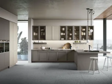 Cucina Classica Newport v3 in laccato opaco di Stosa