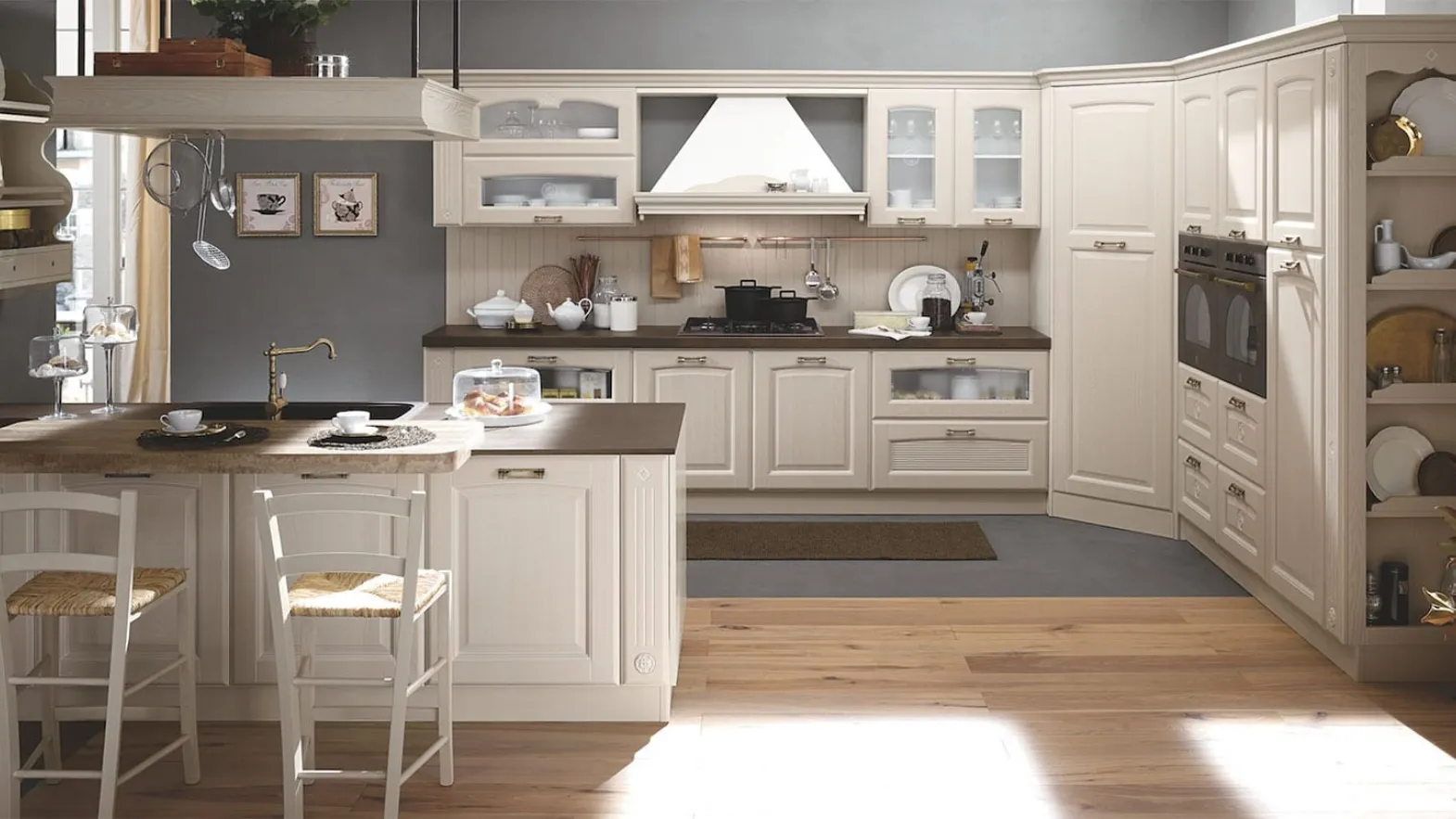 Cucina Classica Olimpia in Ecrù di Mobilturi