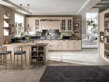 Cucina Classica Virginia Soft Beauty in Cipria opaco di Stosa