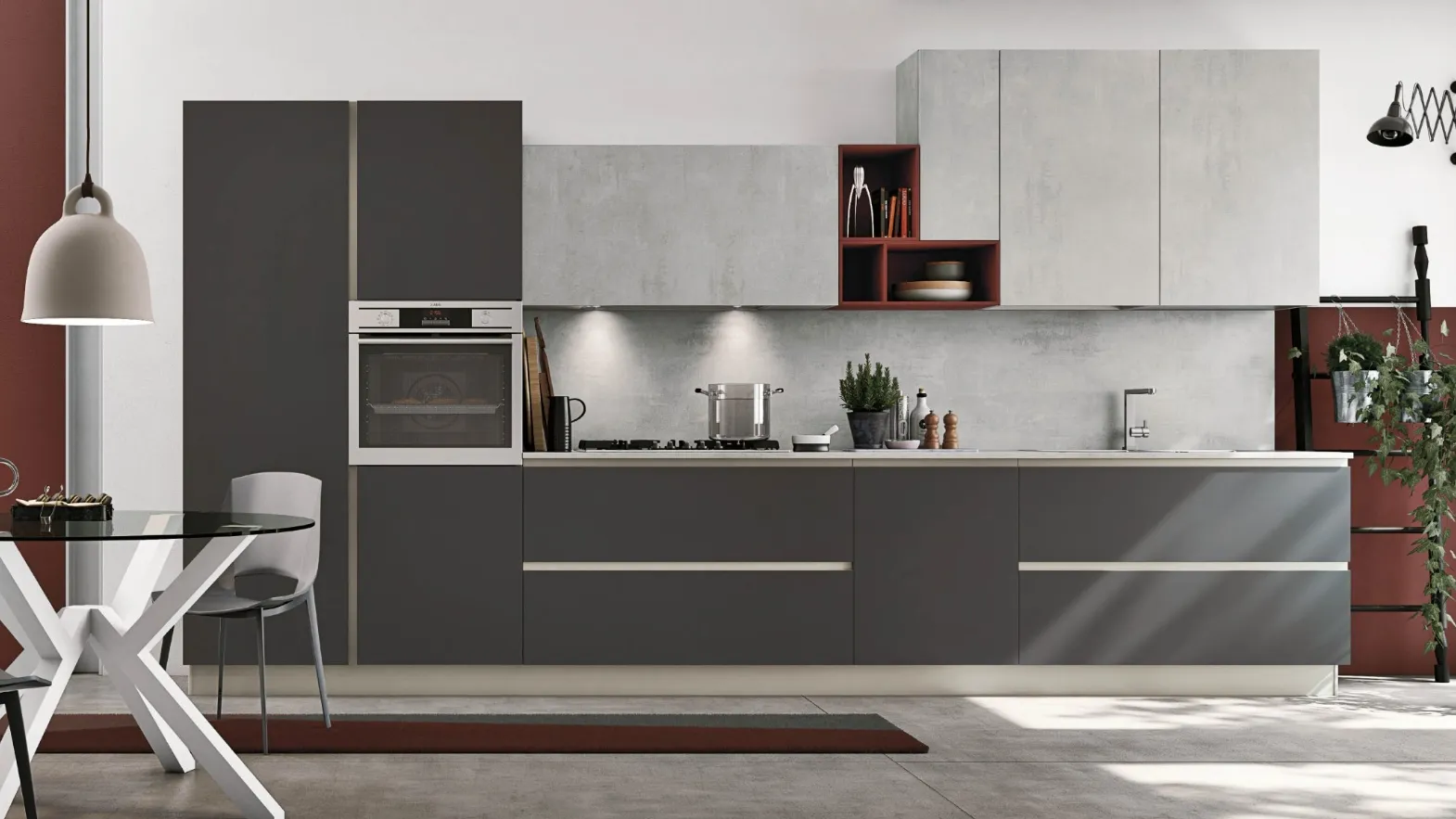 Cucina Moderna Alevé v6 di Stosa