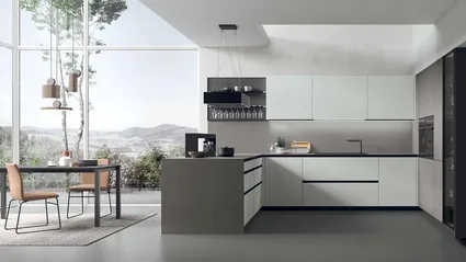 Cucina Moderna con penisola Aliant 14 di Stosa