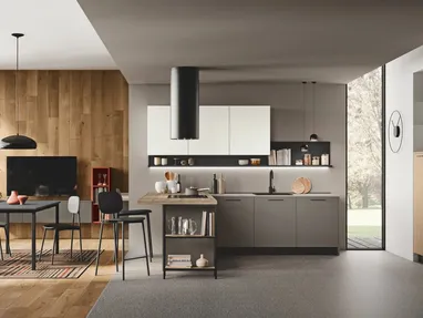 Cucina Moderna con penisola Art-Kaya 03 di Stosa
