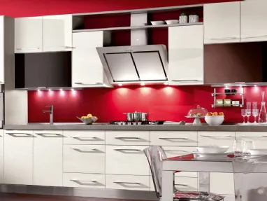 Cucina Moderna Brio in Laccato Bianco Luna di Mobilturi