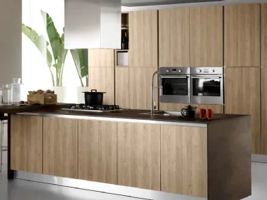Cucina Moderna Cielo in Rovere Sabbia di Mobilturi