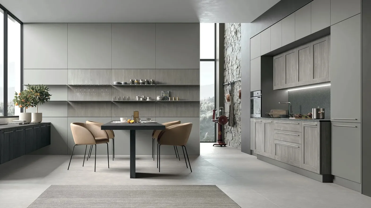 Cucina Moderna lineare City 07 di Stosa