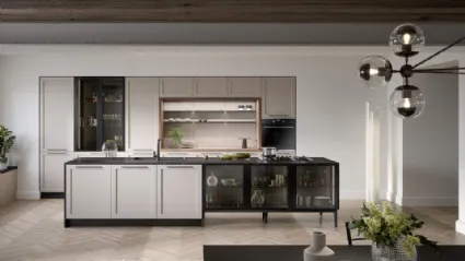 Cucina Moderna con isola Clio Composizione 03 di Prima Cucine