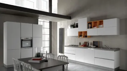 Cucina Moderna Delizia 03 Bianco Opaco di Net Cucine