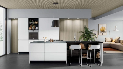 Cucina Moderna con isola Fly Composizione 01 di Prima Cucine