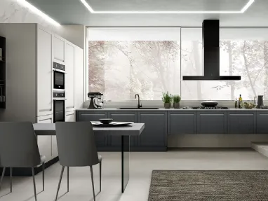 Cucina Moderna Incanto in Frassino Ardesia e Frassino Madreperla di Mobilturi