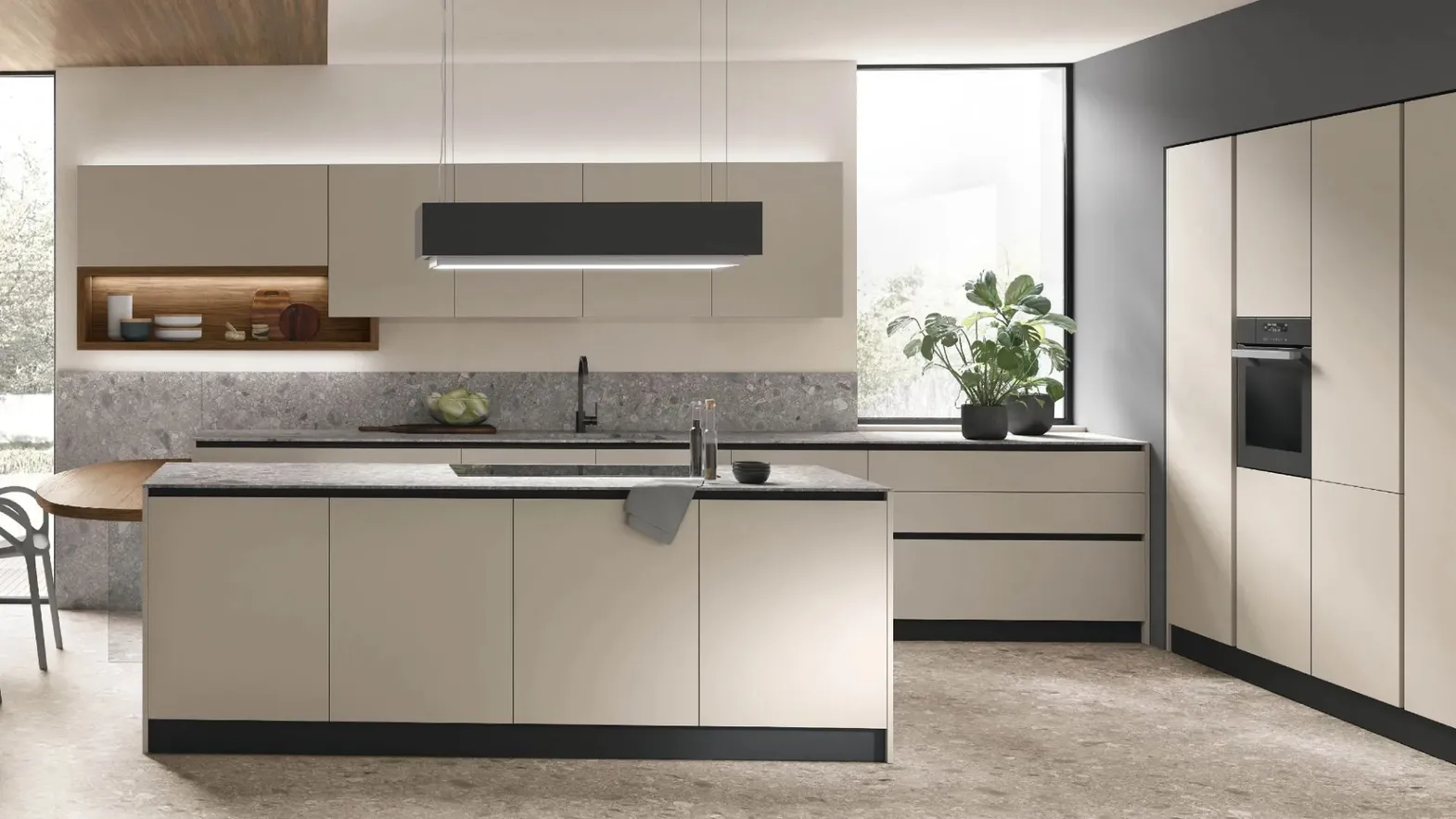 Cucina Moderna con penisola Infinity 03 di Stosa