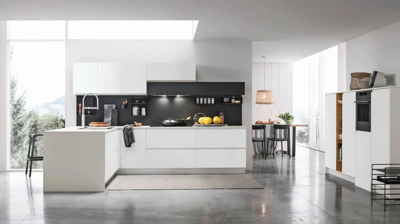 Cucina Moderna con penisola Karma 04 di Stosa