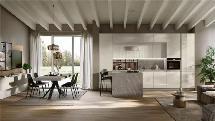 Cucina Moderna con penisola Art-Lumia di Stosa