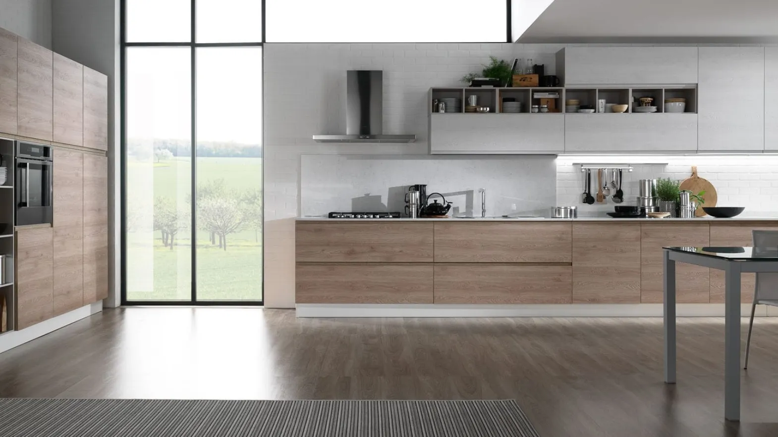 Cucina Moderna Luna in Ghiaccio e Miele di Mobilturi